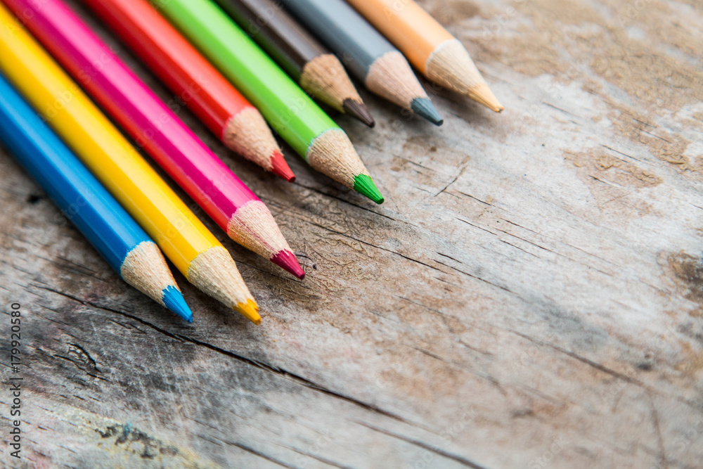Set of colorful pencils Set of colorful pencils