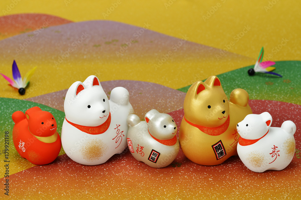 干支の置物　戌年