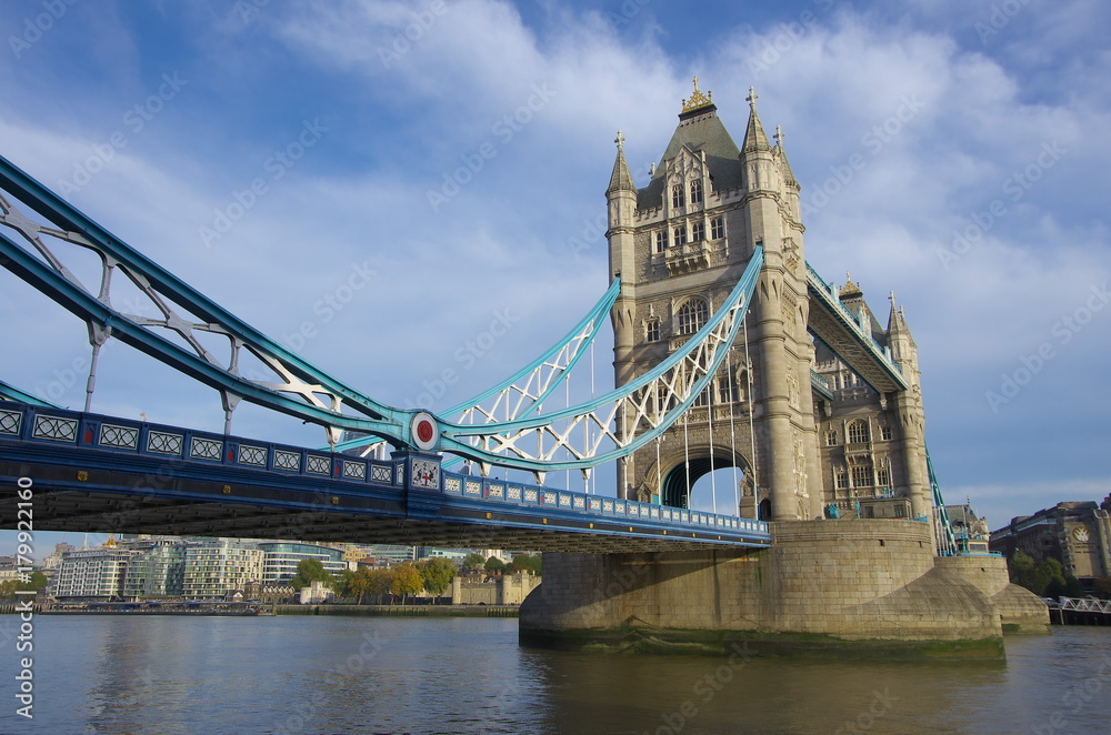 The Tower bridge on a sunny morning