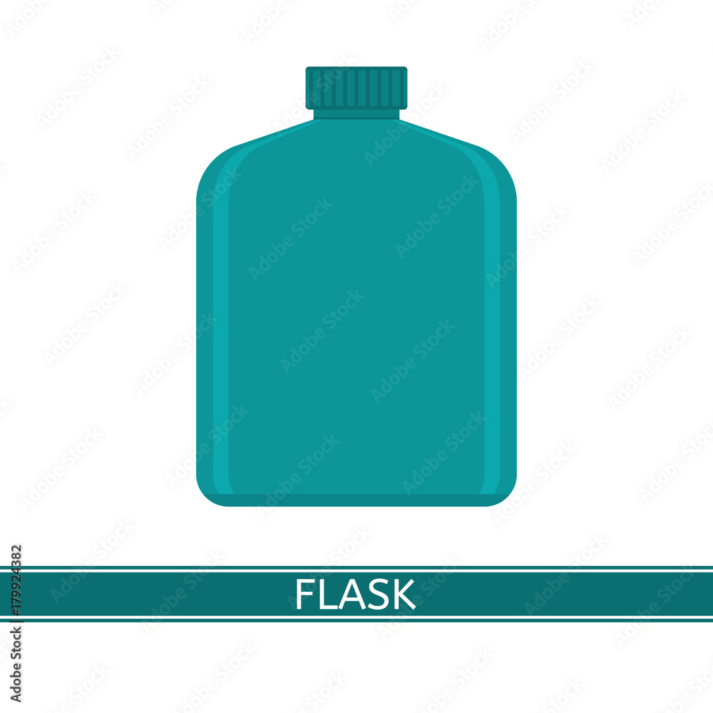 Camping water flask vector icon isolated on white background, flat style. Tourist bottle for hiking, fishing, hunting, outdoor activities. Camping water flask vector icon isolated on white background, flat style. Tourist bottle for hiking, fishing, hunting, outdoor activities.