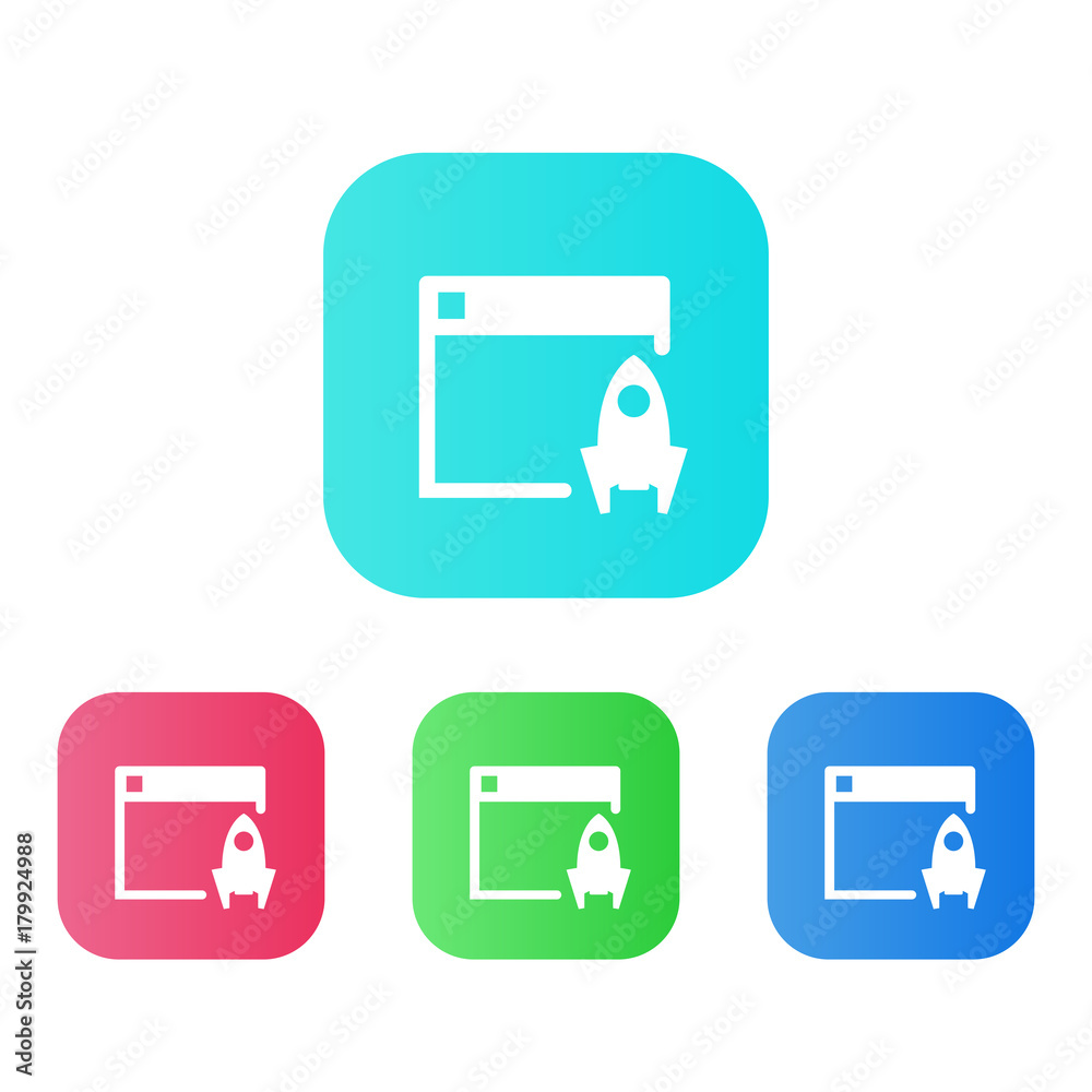 Four Colors - Flat App Icons Four Colors - Flat App Icons