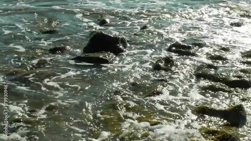 Wallpaper Mural Ocean waves beat on the rocks Torontodigital.ca