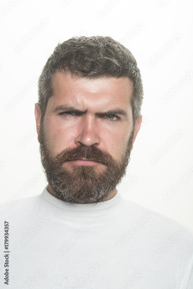 Man with long beard and mustache. Man with long beard and mustache.