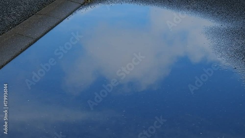 雨上がりの水たまり