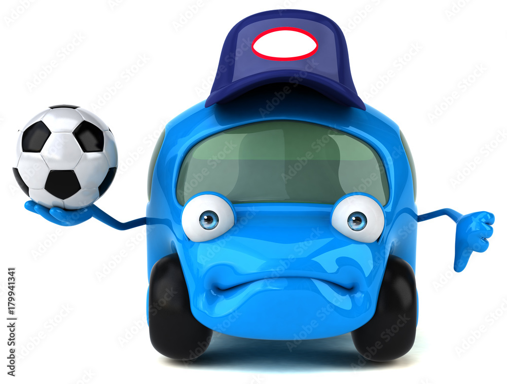 Fun car - 3D Illustration Fun car - 3D Illustration