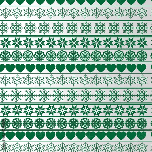 green chrismas pattern vector desgin
