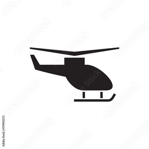 helicopter icon illustration