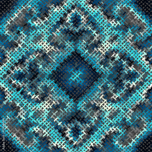 Seamless background pattern. Imitation of a texture of rough canvas painted with paint.