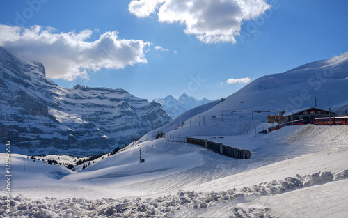 winter landscape, winter activity, sport, snow mountain peak 