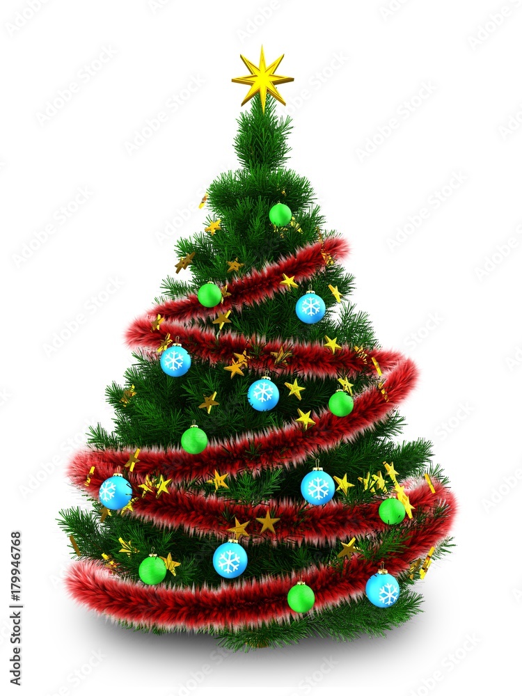 3d dark green Christmas tree 3d dark green Christmas tree
