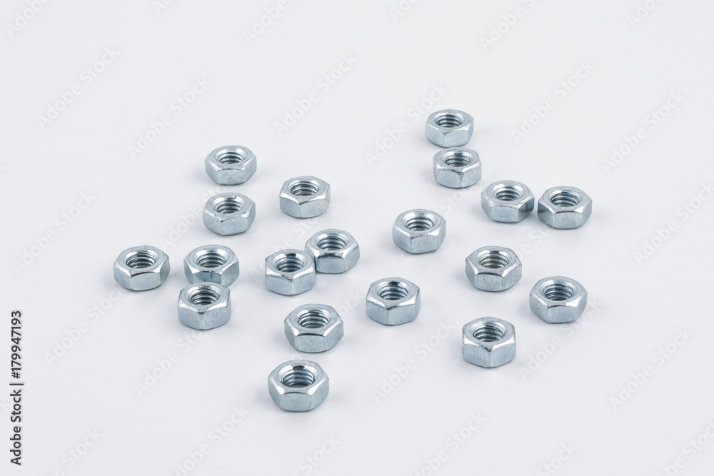 Some nuts on a white background Some nuts on a white background
