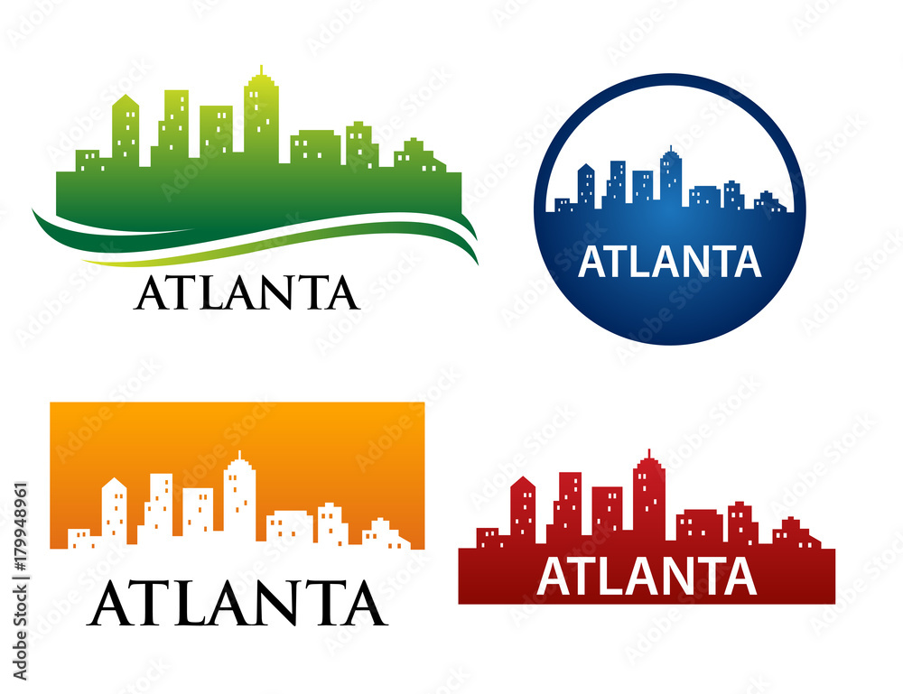 Atlanta Skyline Logo Template