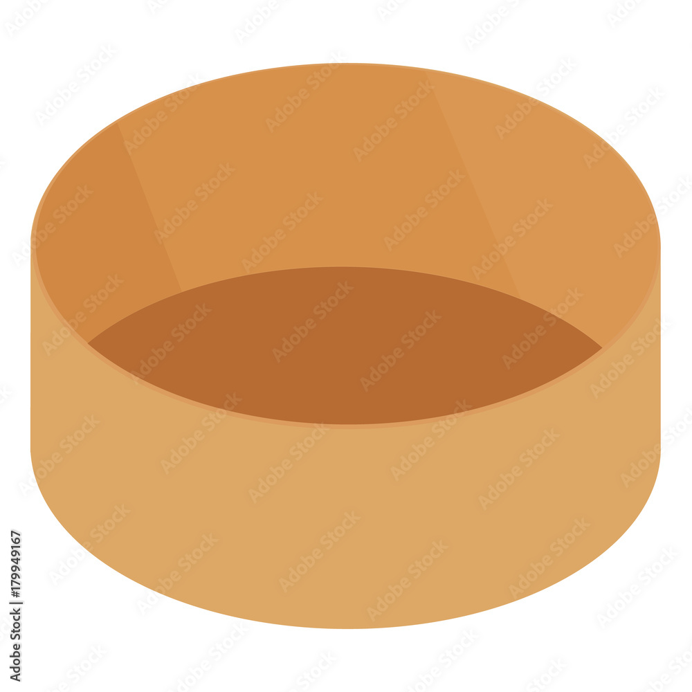 Brown round box