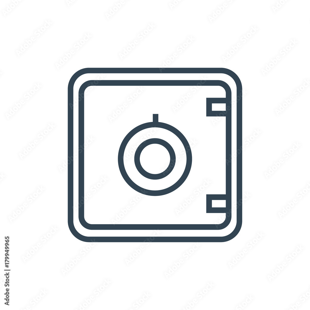 Safe icon vector Safe icon vector