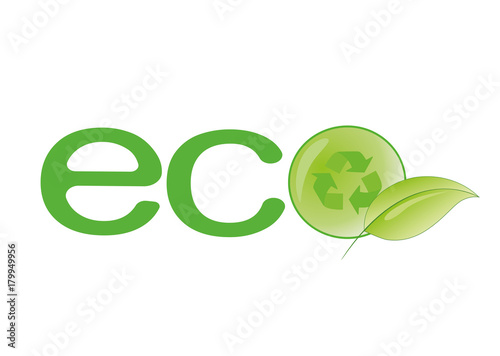 Vector logo eco