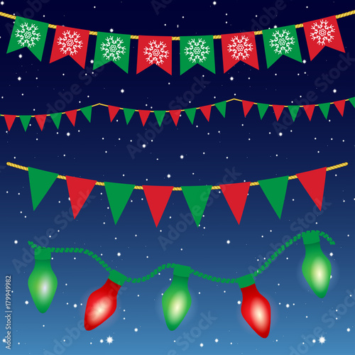 Christmas vector decoration set