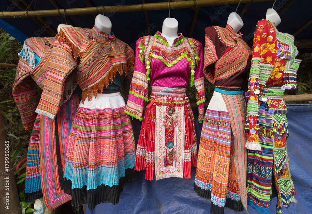 Hmong national dresses, northern Vietnam