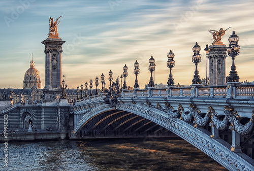 Alexandre III bridge in Paris © Stockbym