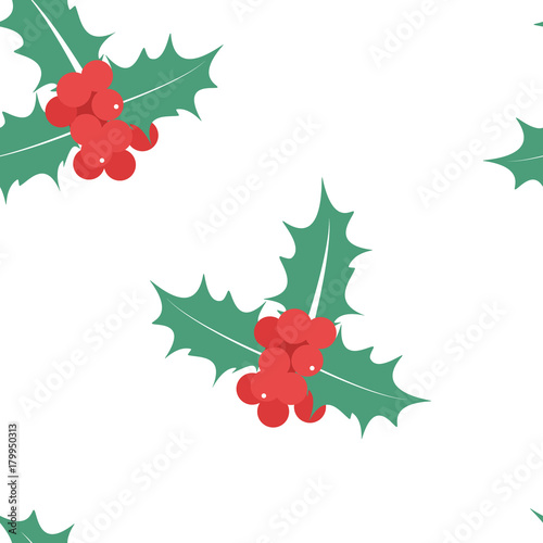 Holly berry leaves