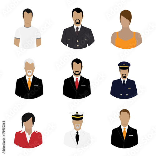 People professions vector