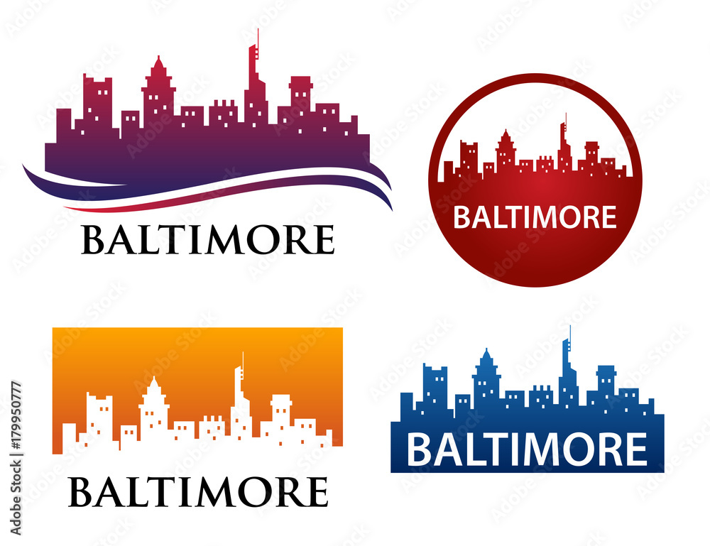 Baltimore Skyline Logo Template