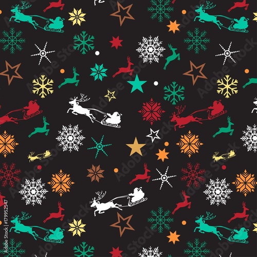 merry chrismas pattern vector desgin