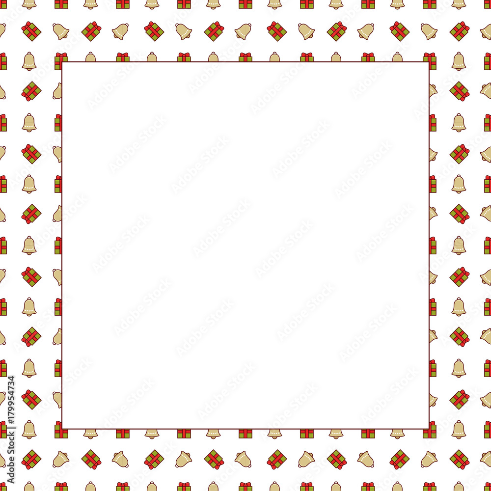 Christmas frame with pattern. Empty template for greeting card or invitation. Christmas frame with pattern. Empty template for greeting card or invitation.