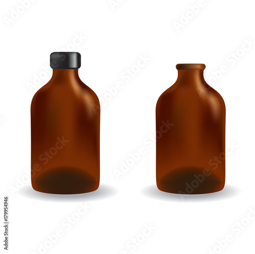 essential oil package isolated on white background