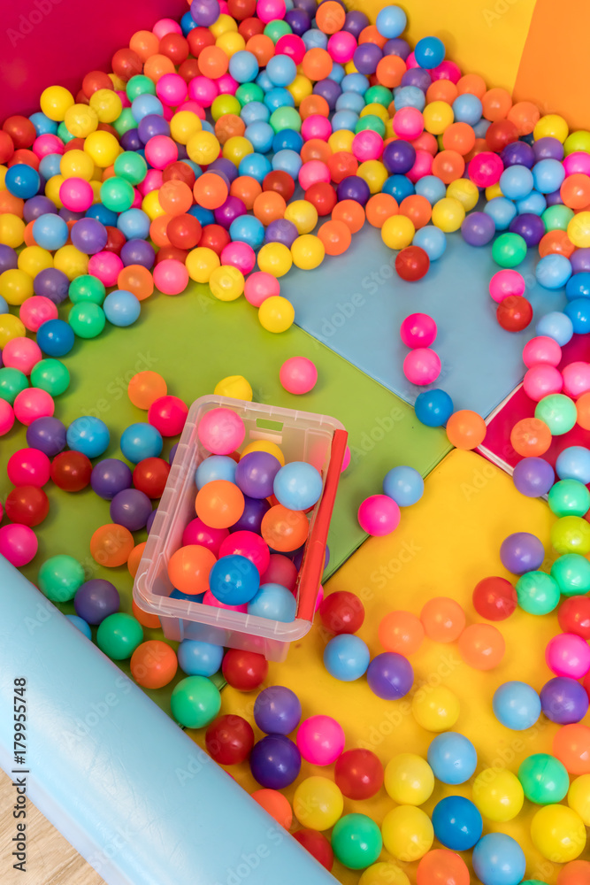 Obraz premium Multi color plastic balls for texture