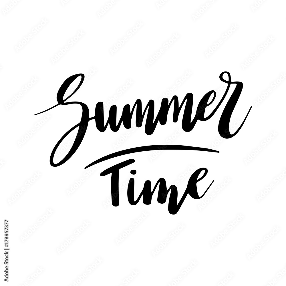 Summer hello, typographic inscription on white background. Holiday poster Summer hello, typographic inscription on white background. Holiday poster