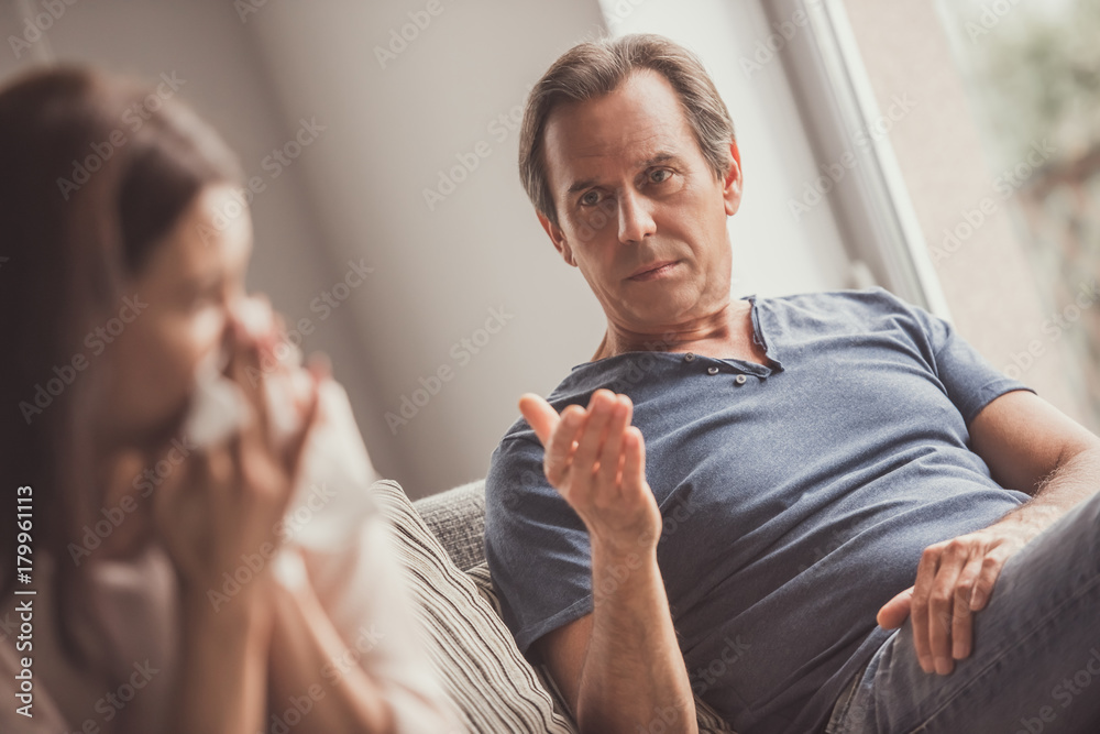 Couple having a quarrel Couple having a quarrel