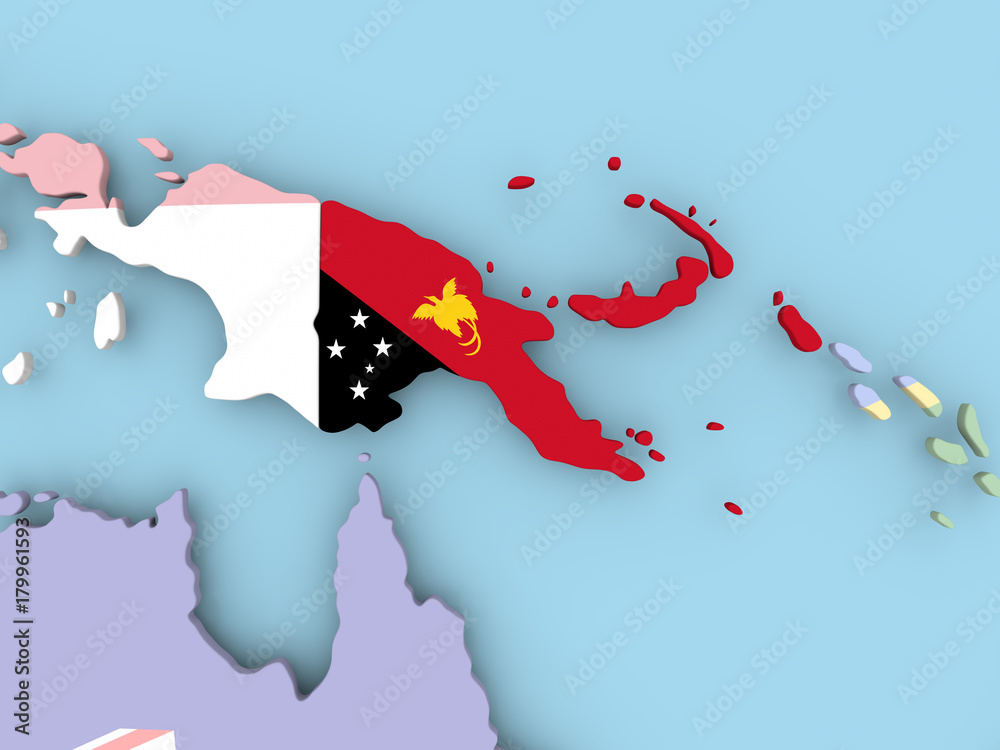 Map of Thailand with flag on globe Map of Thailand with flag on globe