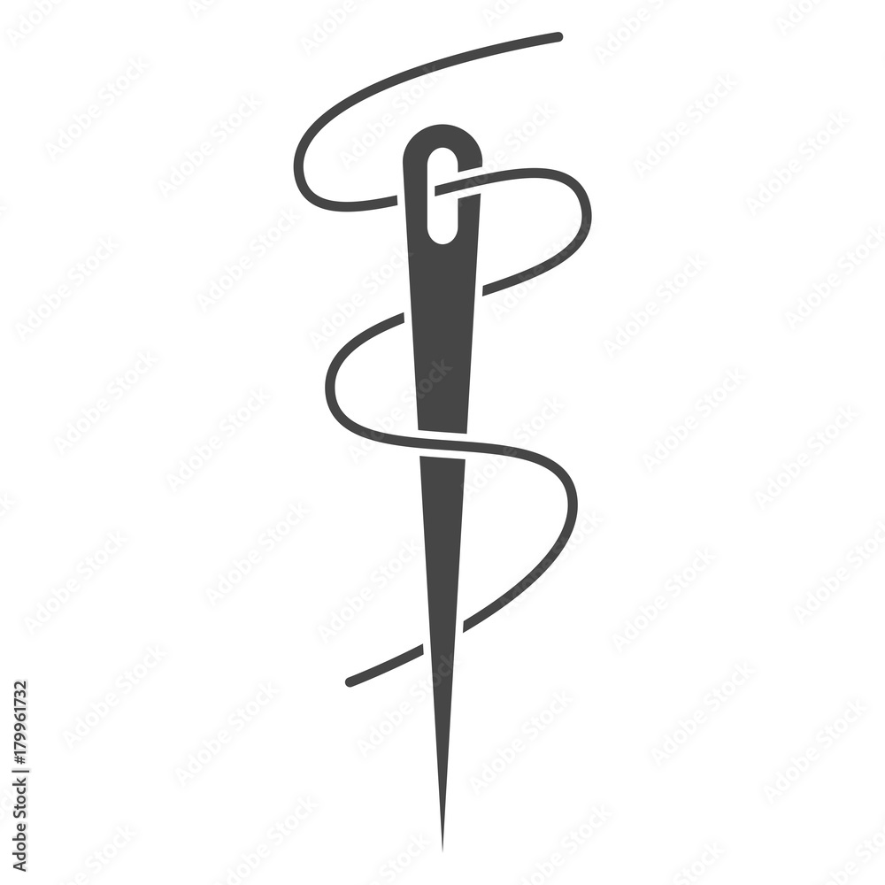 Needle icon, Thread and needle icon Needle icon, Thread and needle icon
