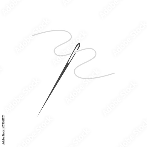 Needle icon, Thread and needle icon