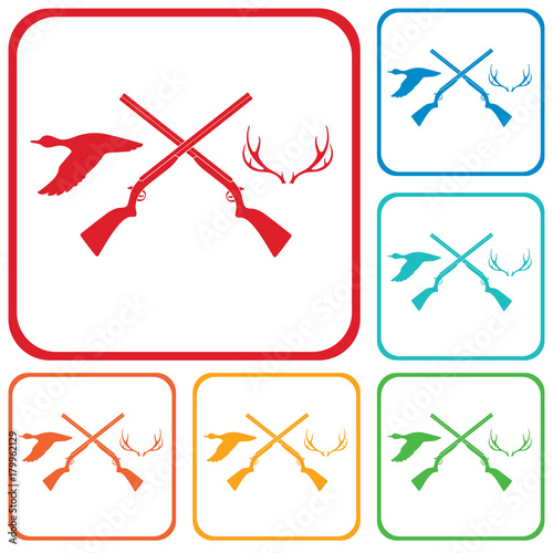 Hunting club logo icon