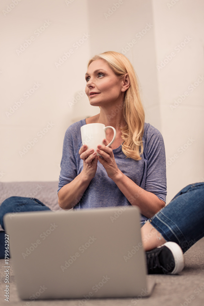 woman using laptop at home woman using laptop at home