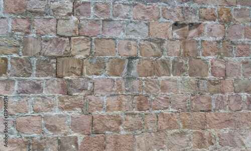 texture of old stone wall of fortress