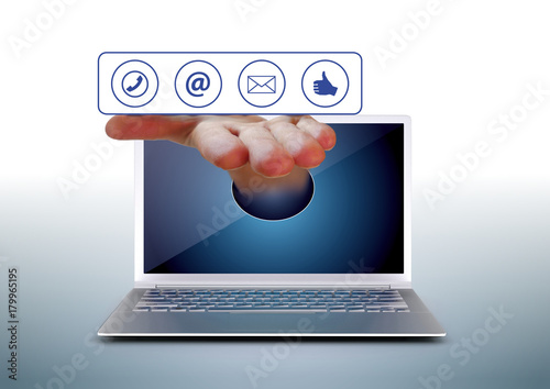 Internet service and contact form