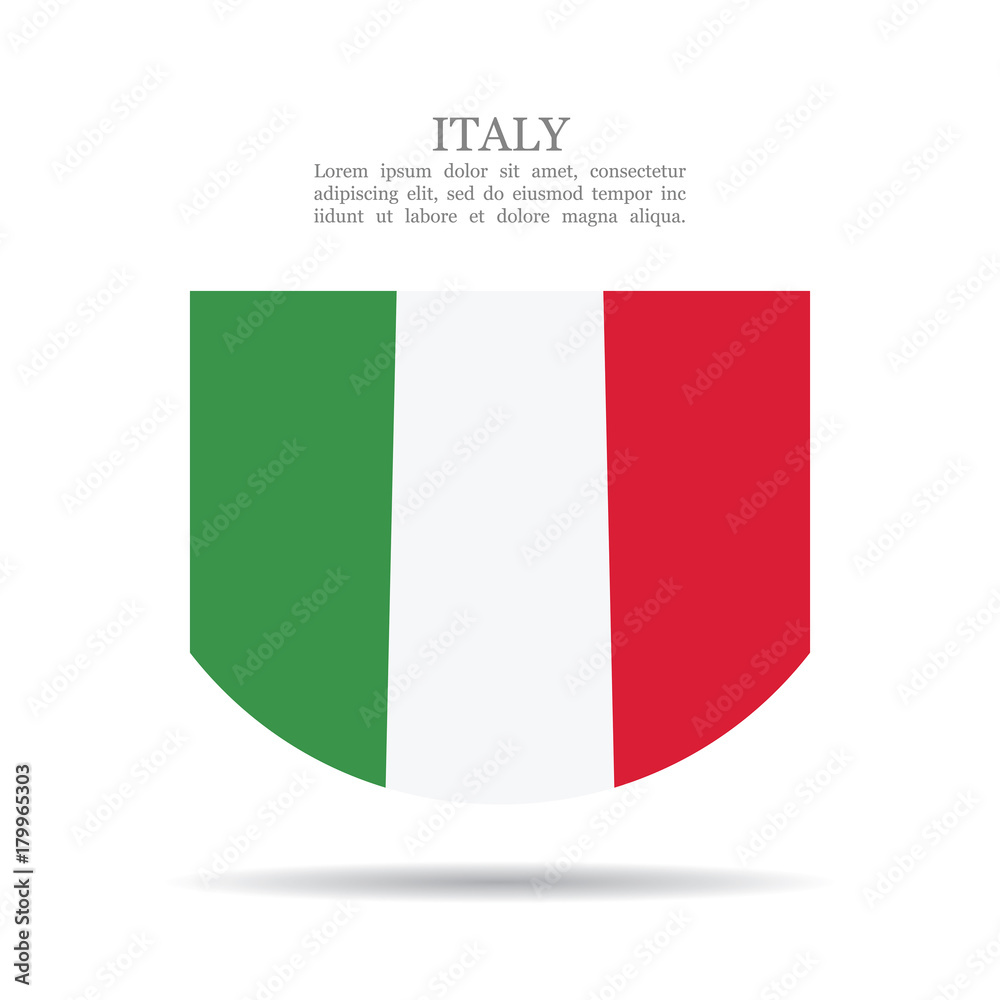 Italy national flag vector icon
