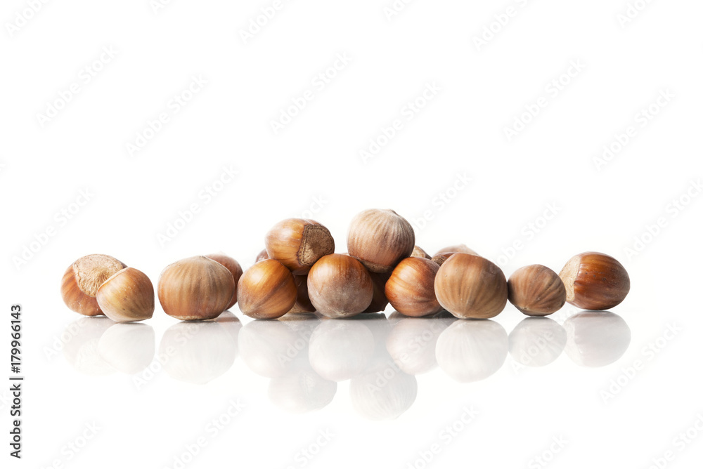 nuts isolated on white background