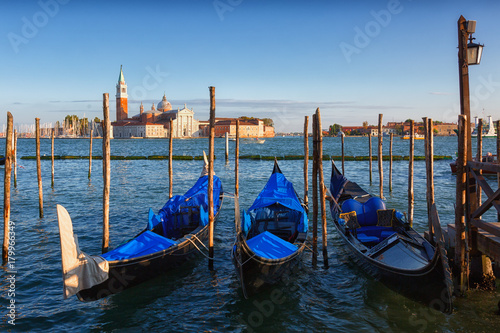 Gondolas in  Grand Canal, Venice, Italy © Shchipkova Elena
