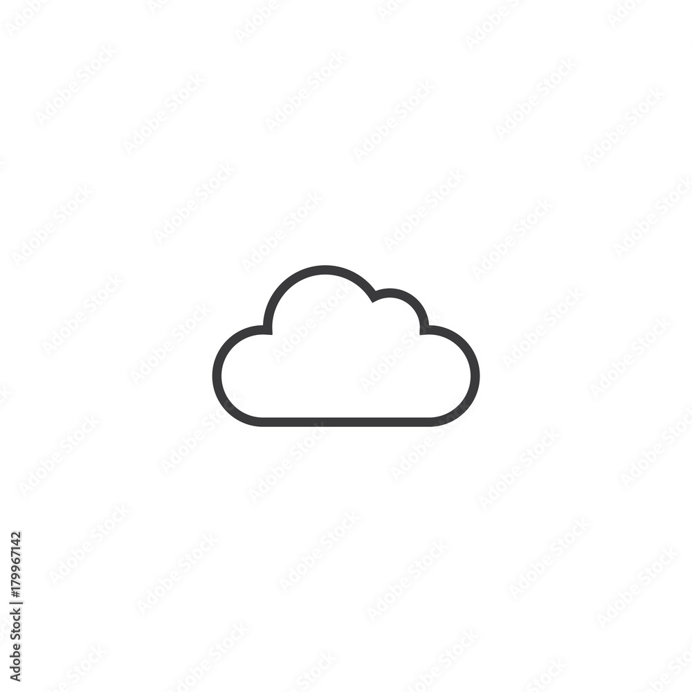 cloud Icon. line style vector illustration cloud Icon. line style vector illustration