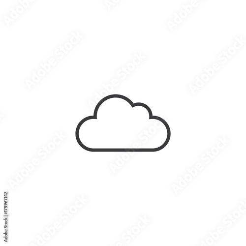 cloud Icon. line style vector illustration