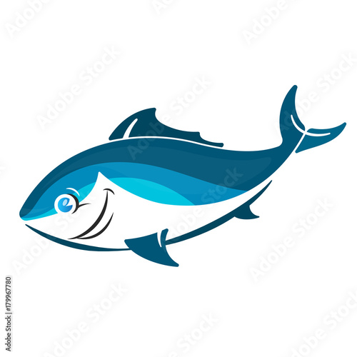 Fish funny vector