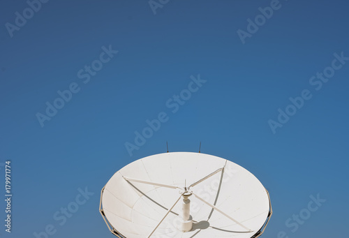 large broadcasting satellite dish