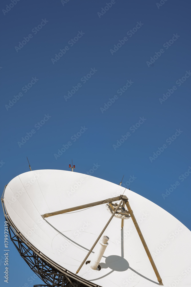 large broadcasting satellite dish