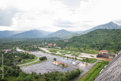  Khun Dan Prakan Chon Dam in Nakhon Nayok Thailand.
