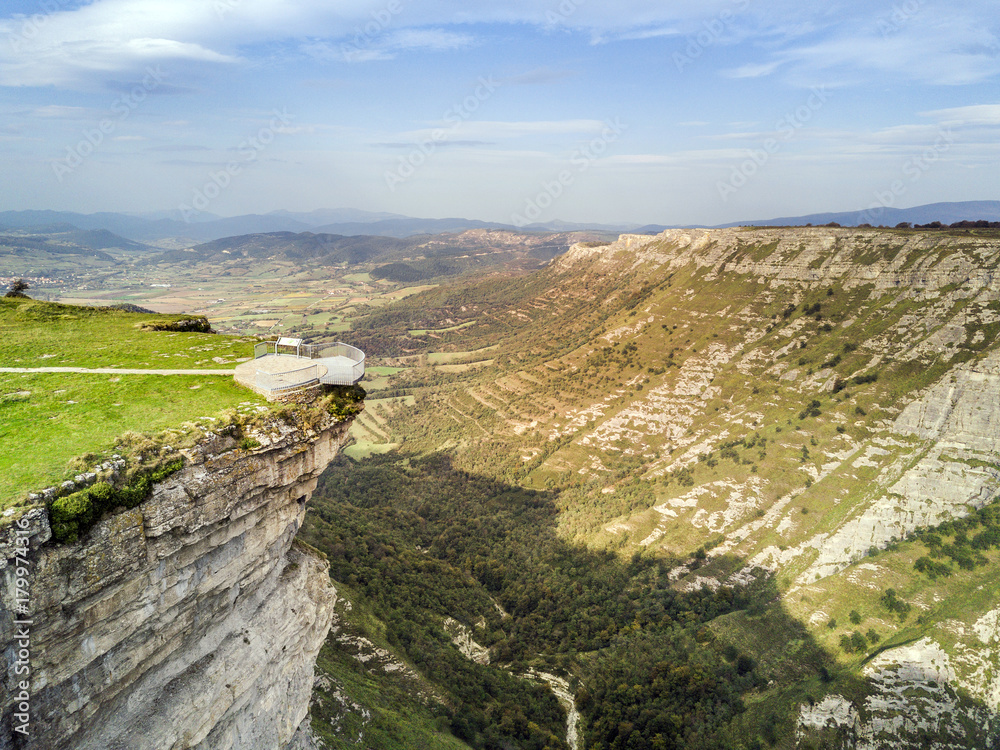 Delika Canyon with river Nervion, Alava, Spain Delika Canyon with river Nervion, Alava, Spain