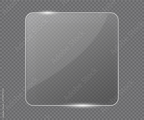 Wallpaper Mural Glass banner realistic vector illustration Torontodigital.ca