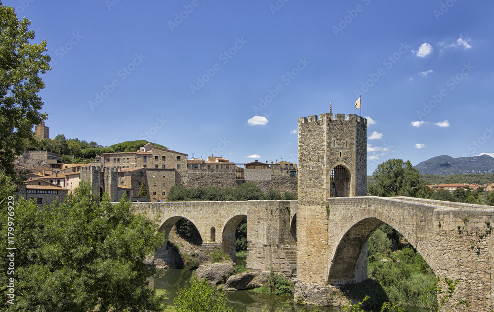 medieval bridge in ancient town